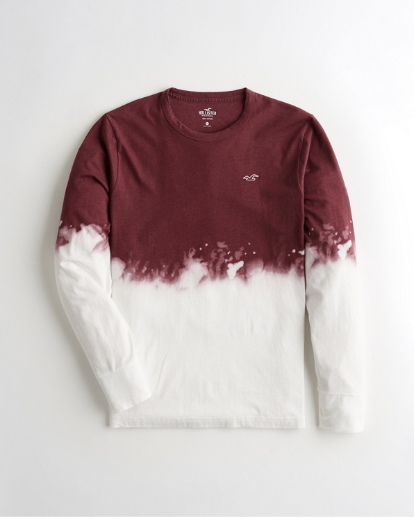 Guys Dip Dye Crewneck T Shirt Guys Clearance Hollisterco Com