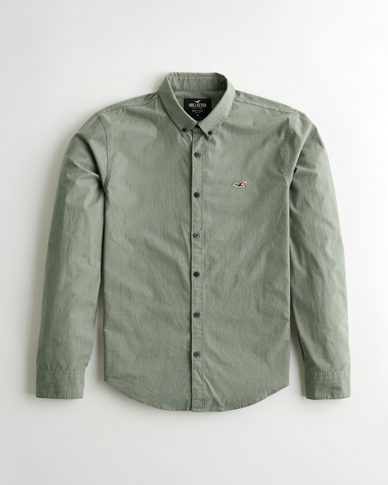 hollister epic flex stretch shirt