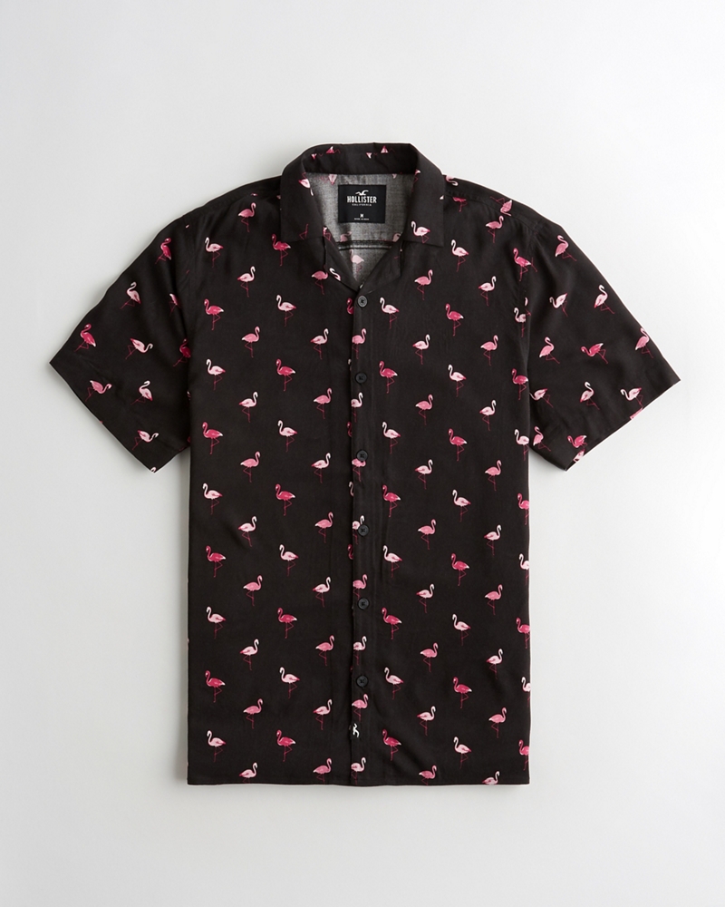 hollister flamingo shirt