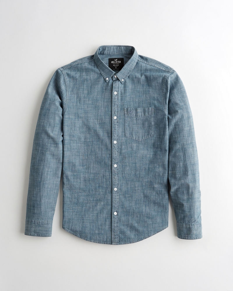 hollister chambray shirt