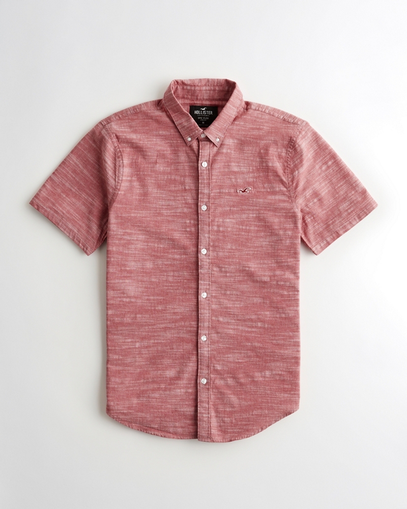 stretch oxford slim fit shirt hollister