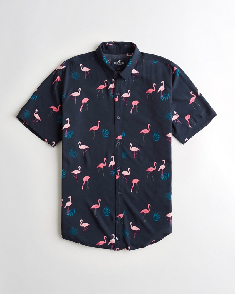 hollister flamingo shirt