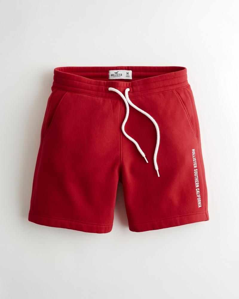 hollister mens fleece shorts