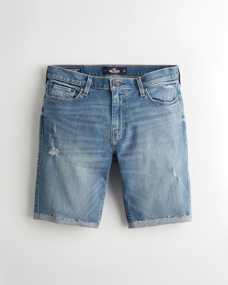 hollister men's denim shorts