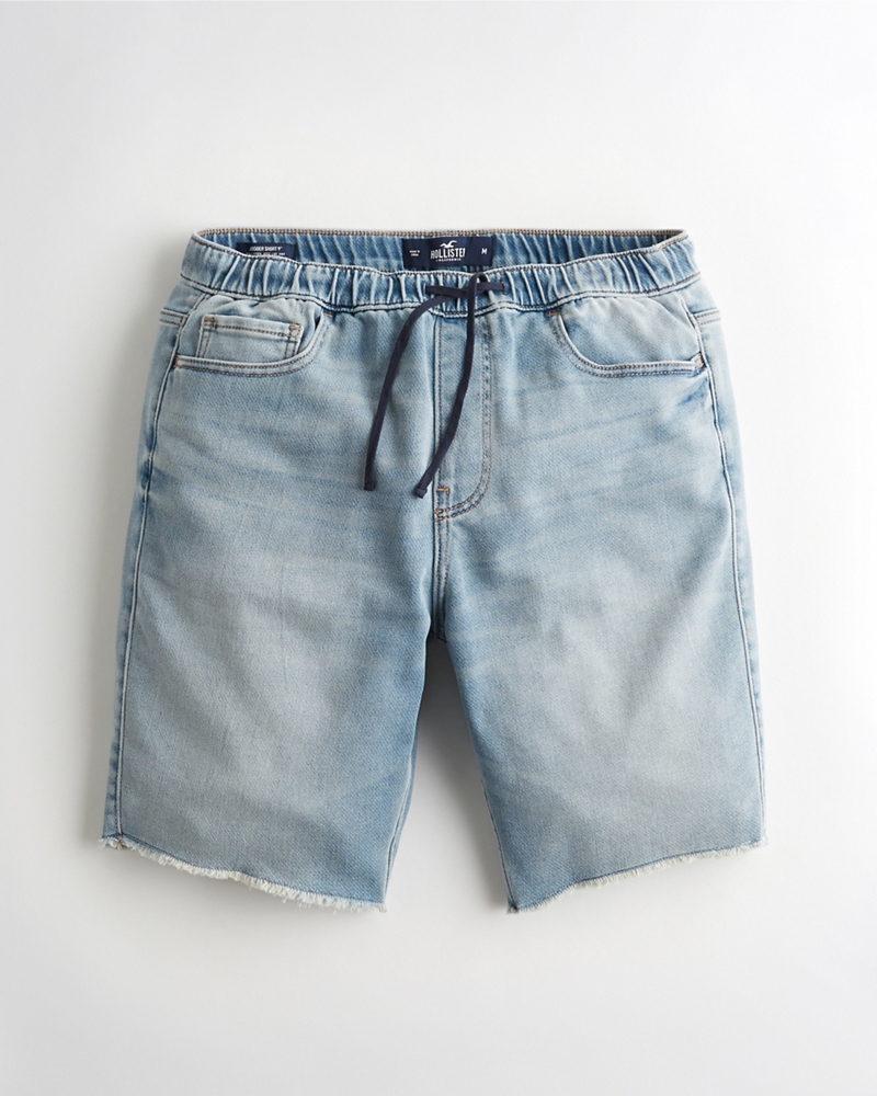 jogger denim shorts