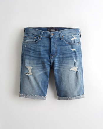 Guys Hollister Epic Flex Skinny Denim Short 9 in. | Guys Clearance ...