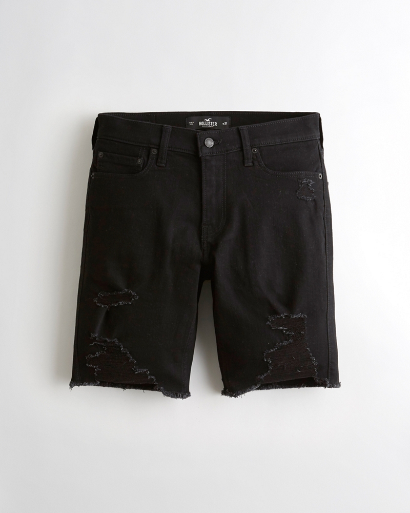 hollister men's denim shorts