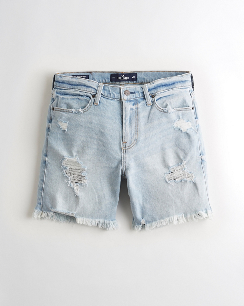 hollister mens denim shorts