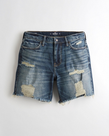 Guys Hollister Epic Flex Relaxed Denim Short 7 in. | Guys Clearance ...