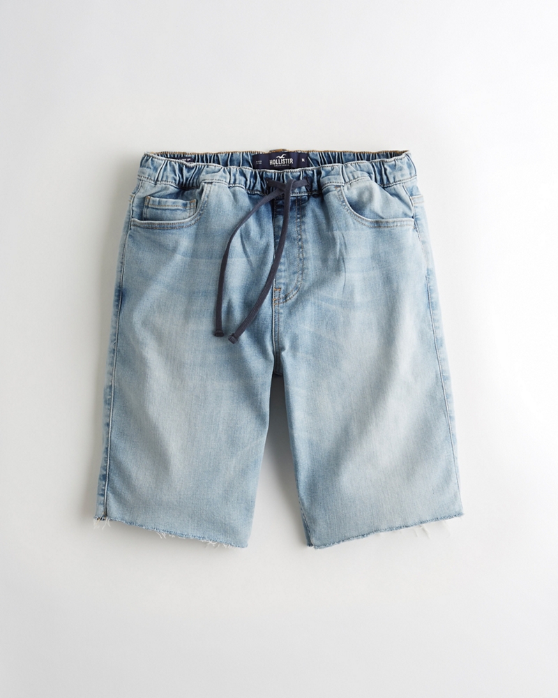 jean jogger shorts