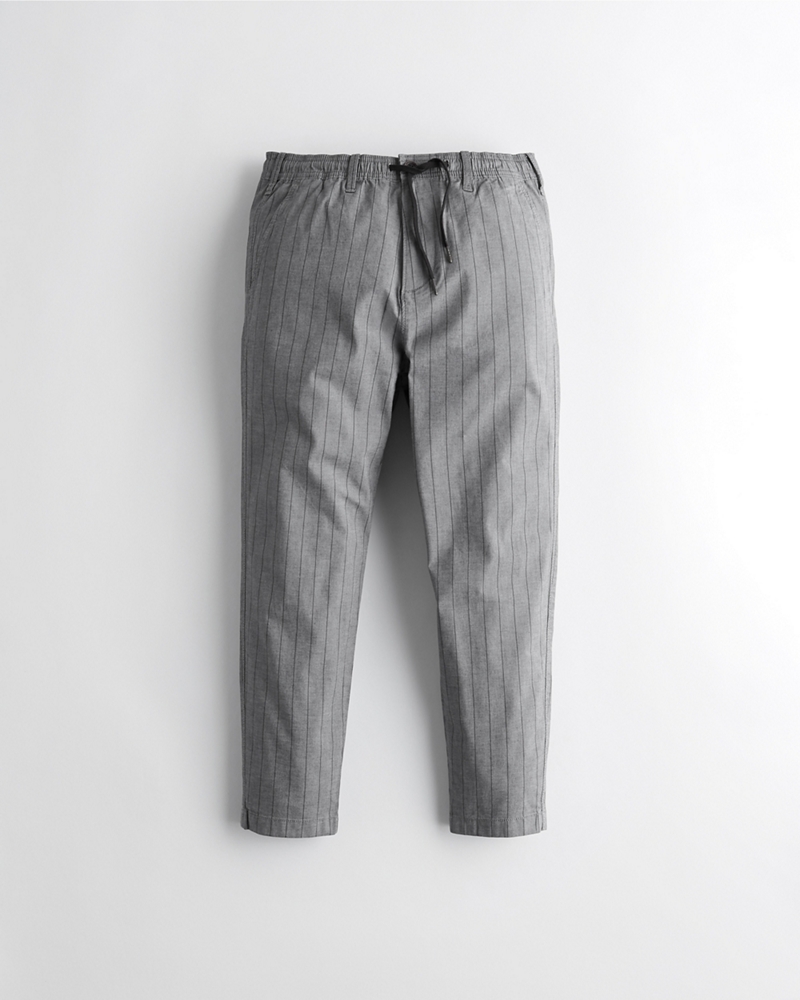 hollister black and white striped pants