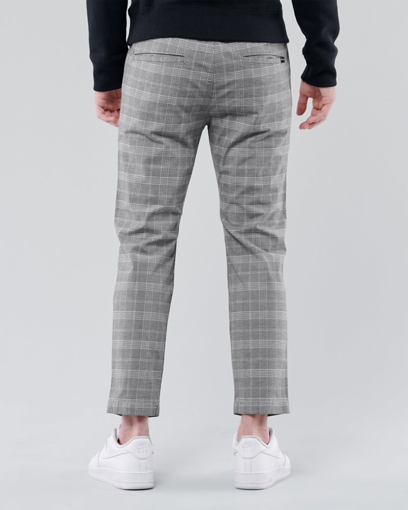 hollister woven crop slim pants