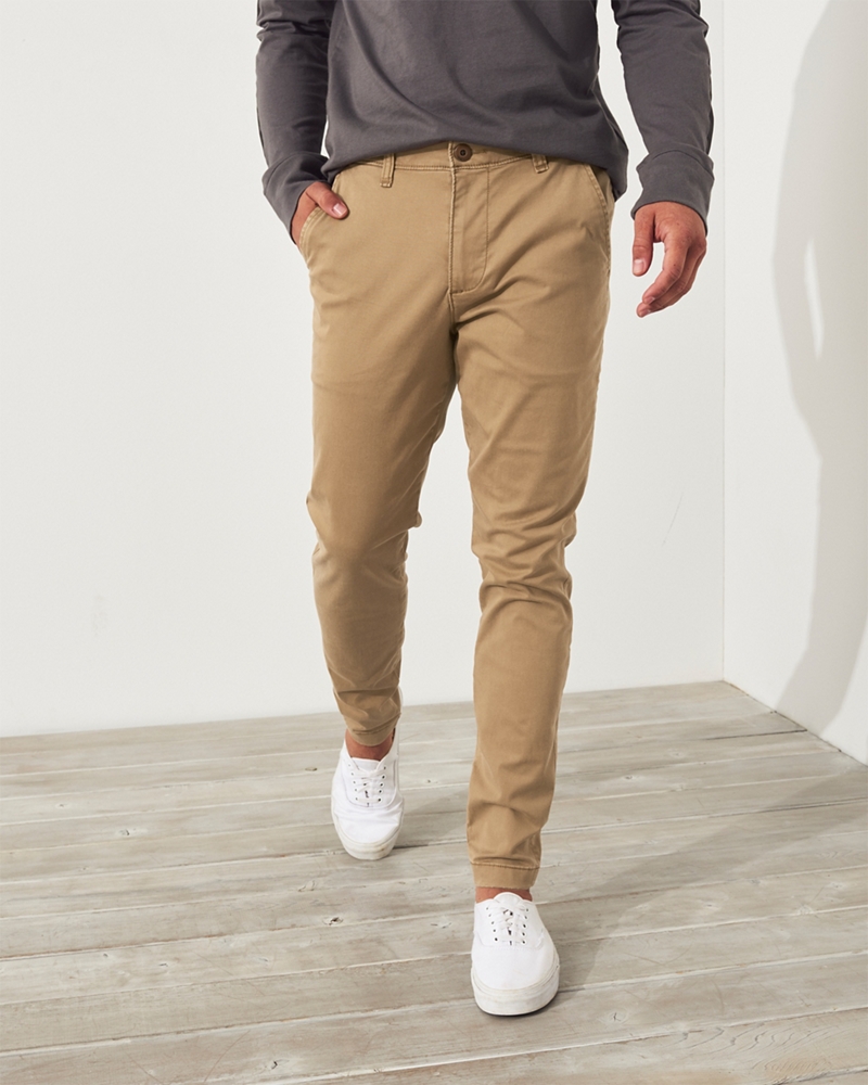 hollister chino joggers