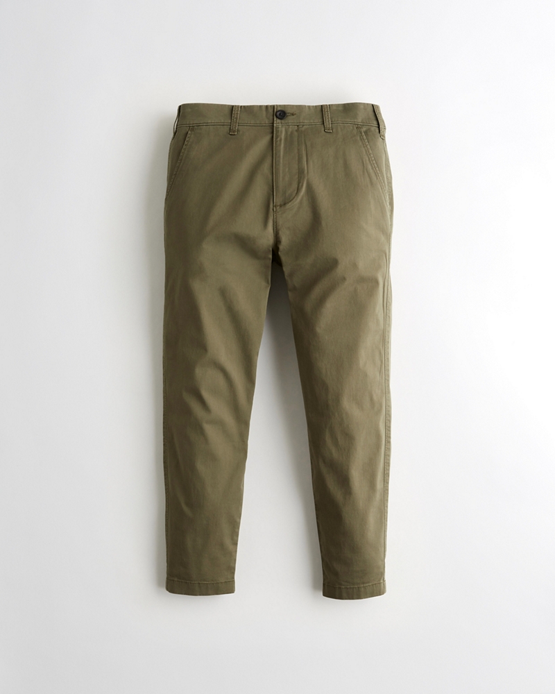 hollister stretch crop taper pants