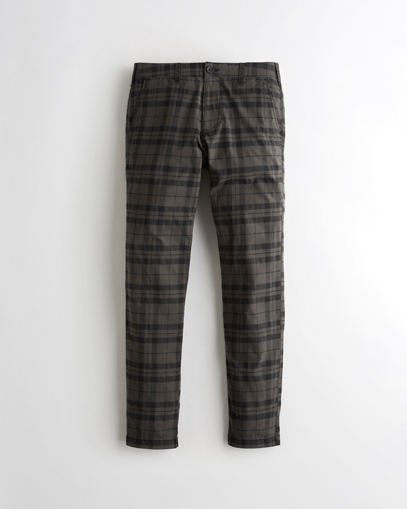 hollister flannel joggers