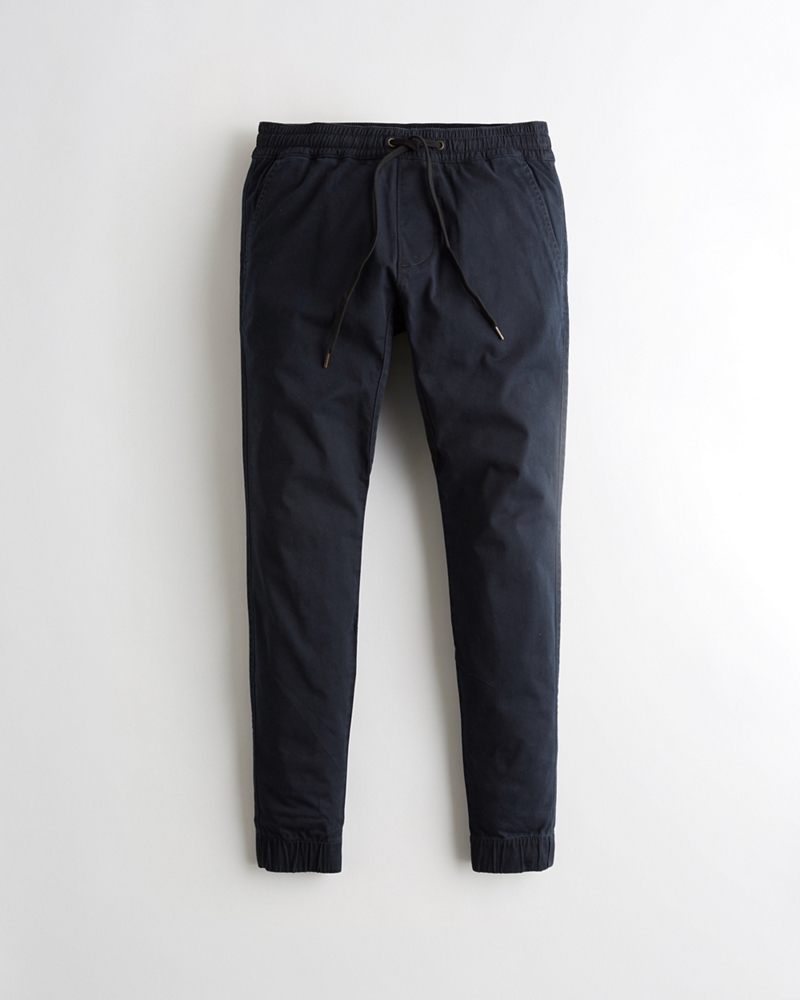 advanced stretch twill skinny jogger pants