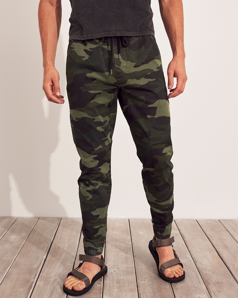 hollister army joggers