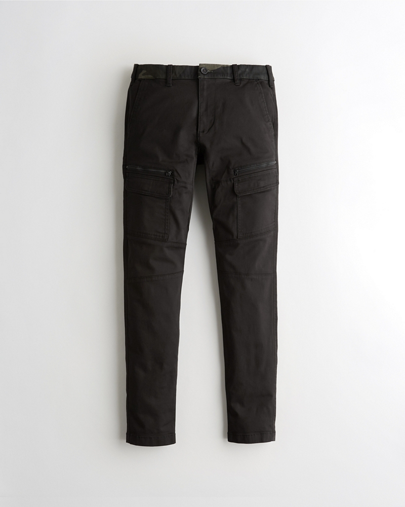black stretch skinny chinos