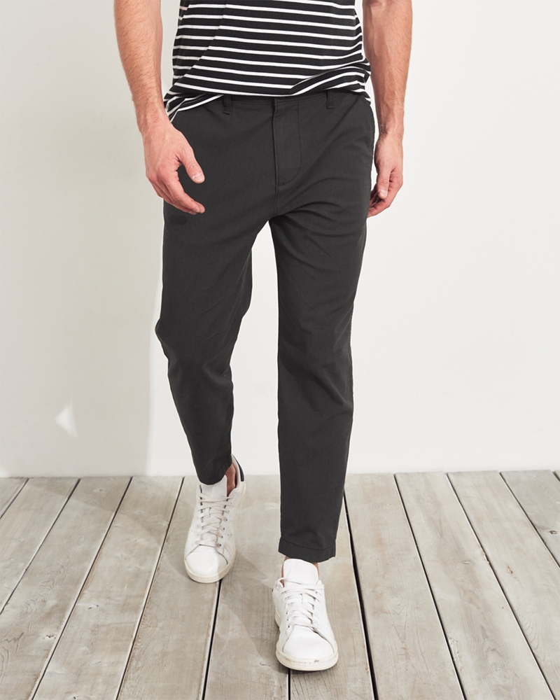 hollister chino joggers