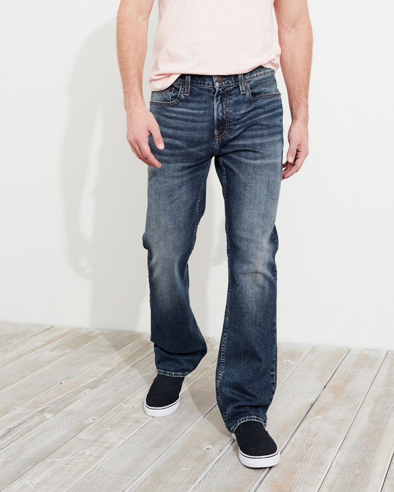 Jeans Con Pernera Con Corte Bota Para Chicos Hollister Co