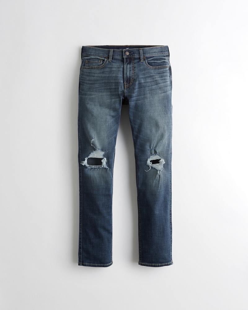 hollister advanced stretch slim straight jeans