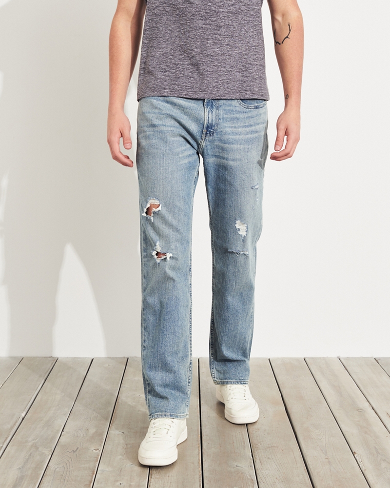 hollister epic flex classic straight jeans