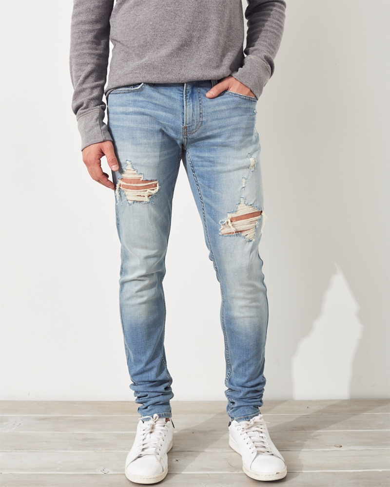 hollister stacked jeans