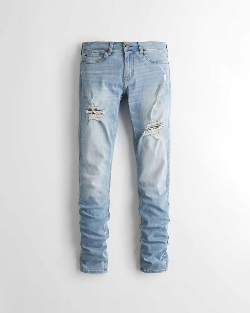 stacked jeans hollister