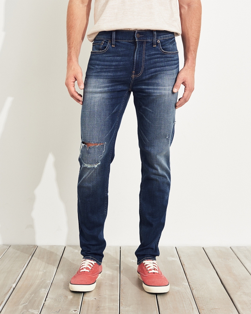 hollister athletic skinny jeans