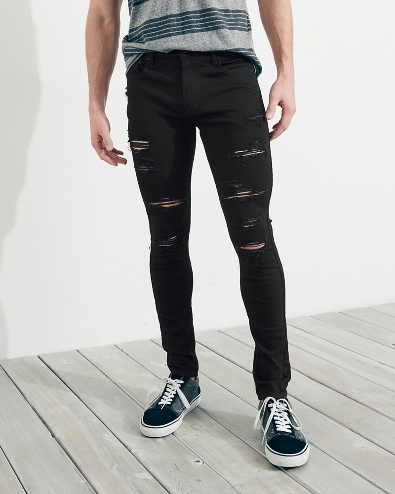 hollister mens extreme skinny jeans