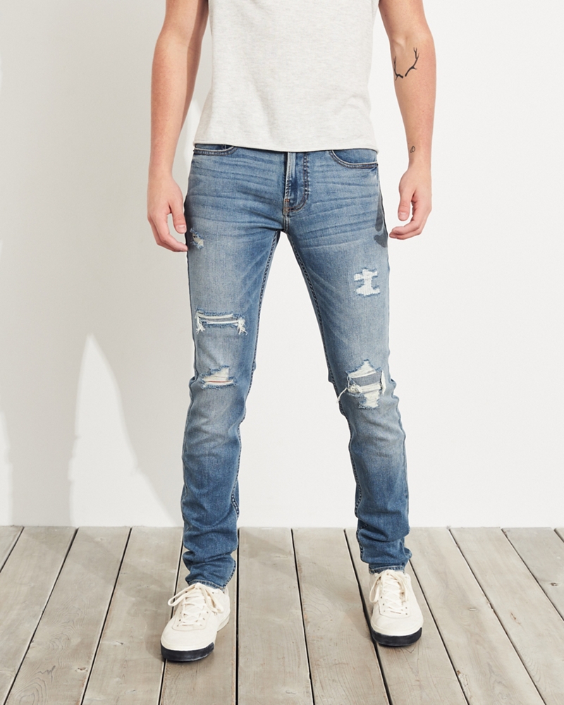 hollister stacked jeans