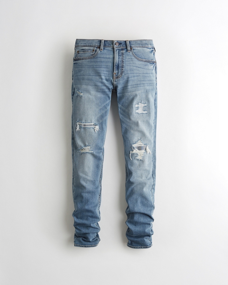 stacked jeans hollister