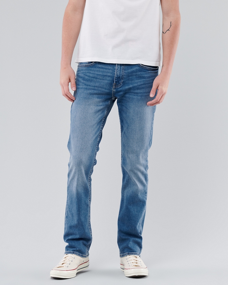 slim straight hollister jeans