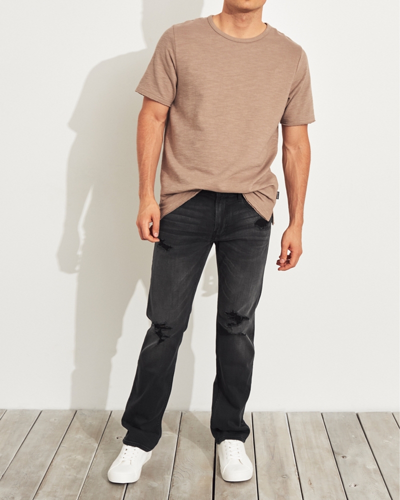 hollister advanced stretch slim straight jeans