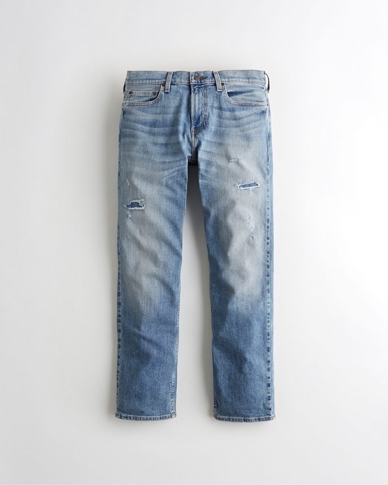 hollister patched jeans