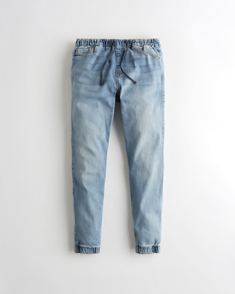 blue jeans joggers