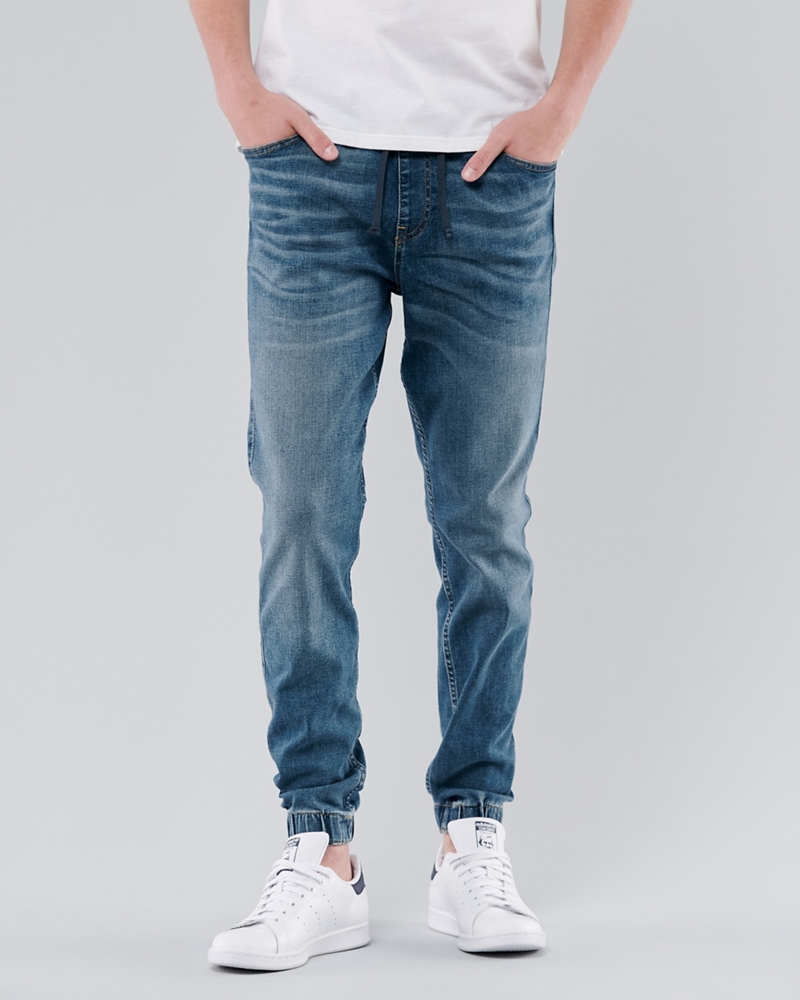 hollister blue joggers