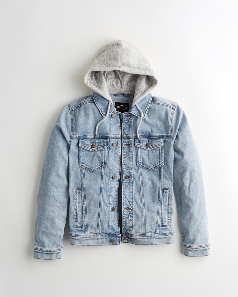 denim jacket hoodie