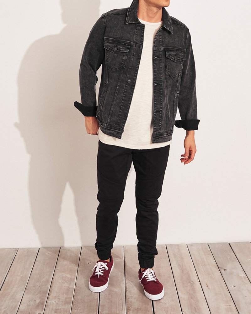 hollister stretch denim jacket