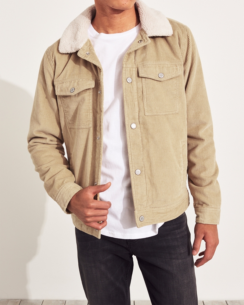 sherpa lined jacket hollister
