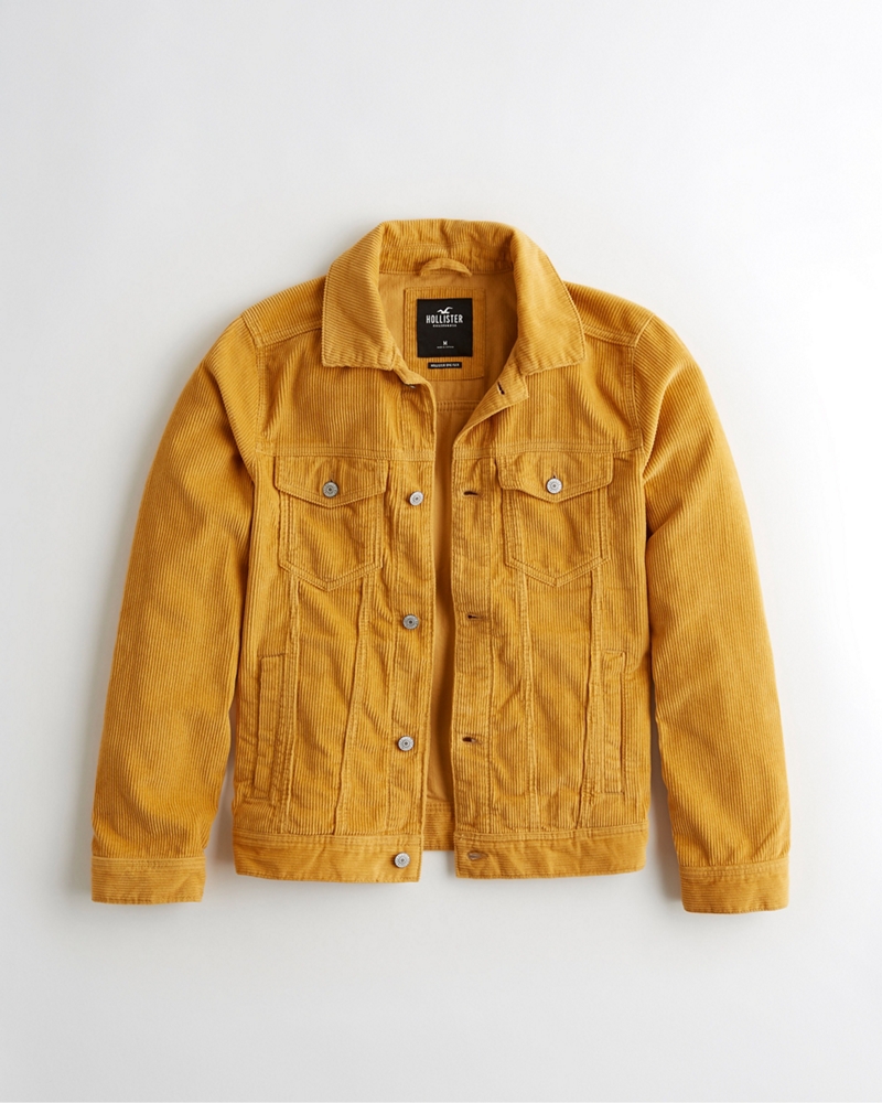 hollister yellow coat