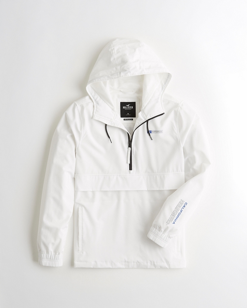 hollister half zip windbreaker