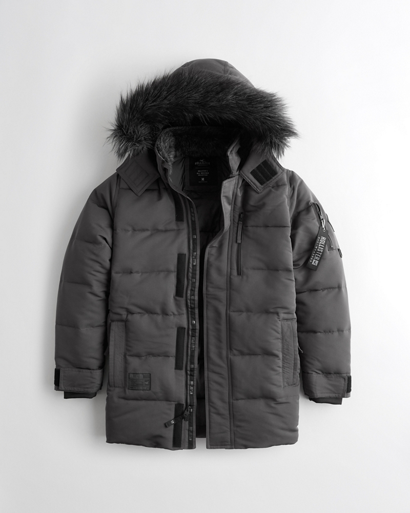 hollister padded coat