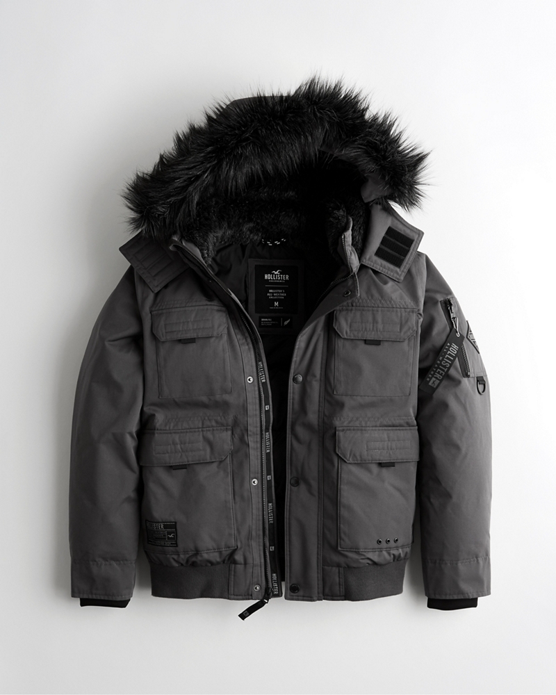 hollister mens winter jacket