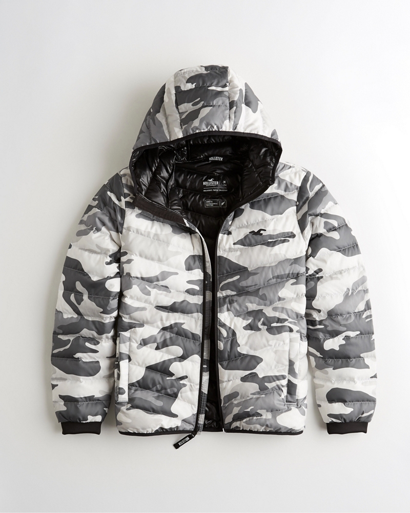 hollister camo parka