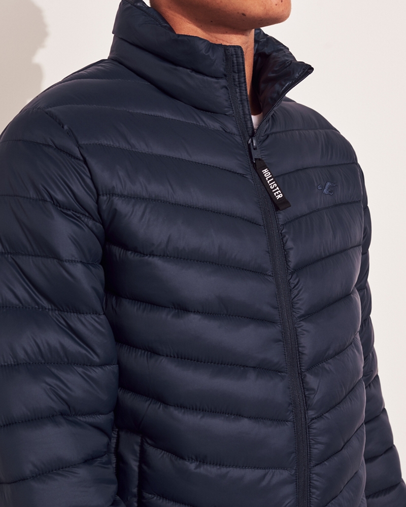 hollister hooded puffer parka