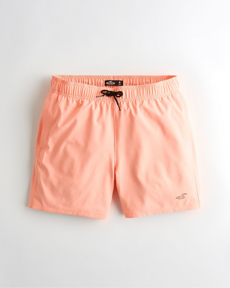 hollister pink swim trunks