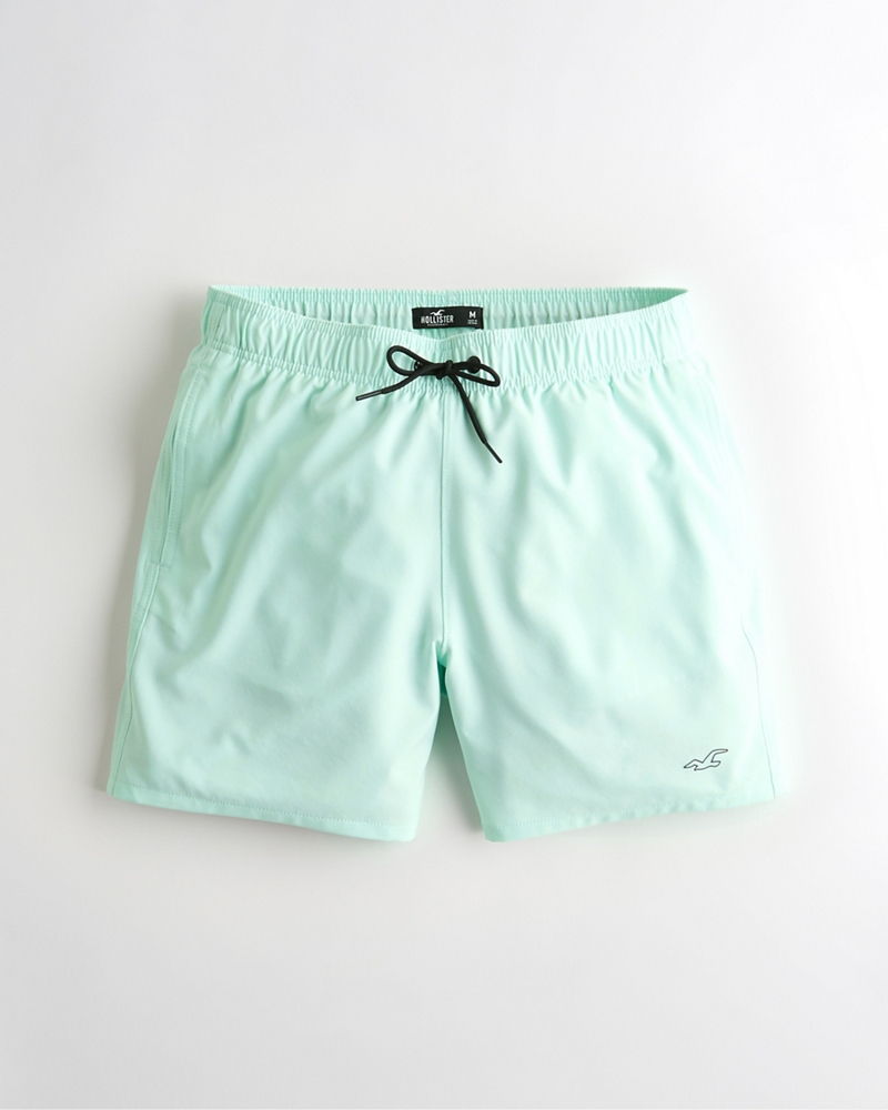 hollister guard fit swim trunks