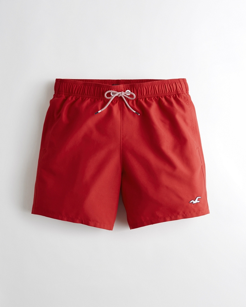 hollister guard fit swim trunks