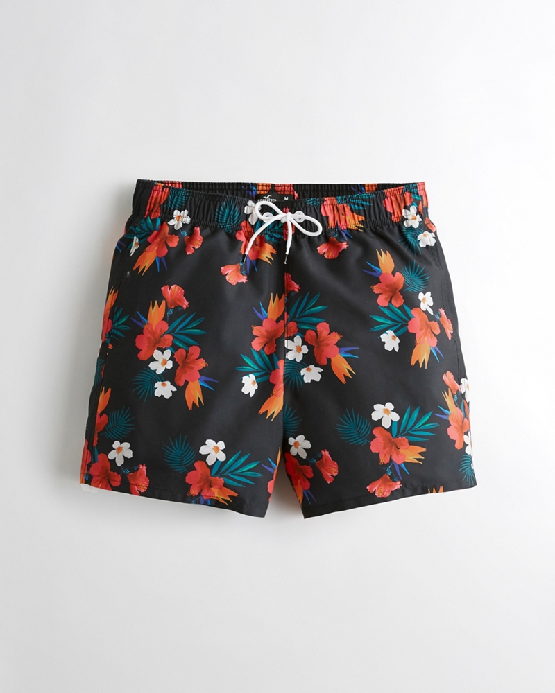 hollister guard fit swim trunks